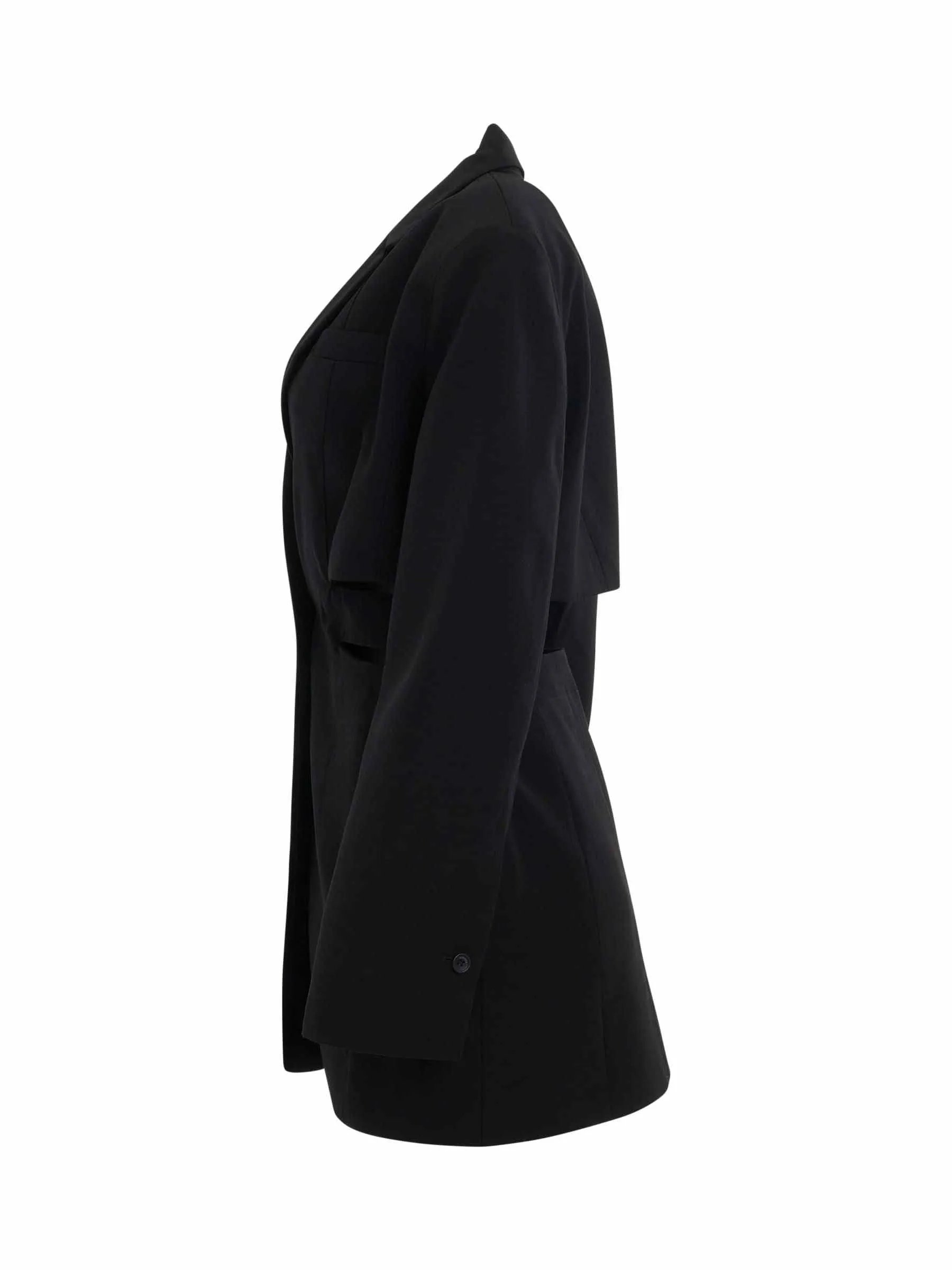 Bari Blazer Mini Dress in Black