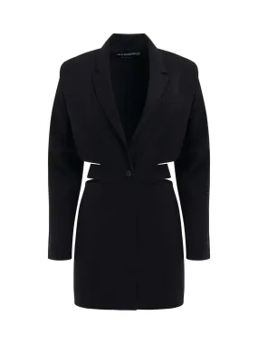 Bari Blazer Mini Dress in Black
