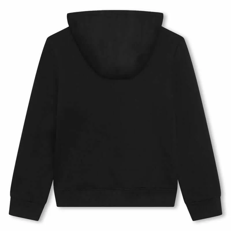 Boys Black Hooded Sweatshirt