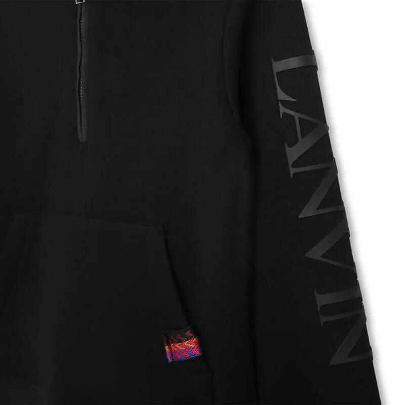 Boys Black Hooded Sweatshirt