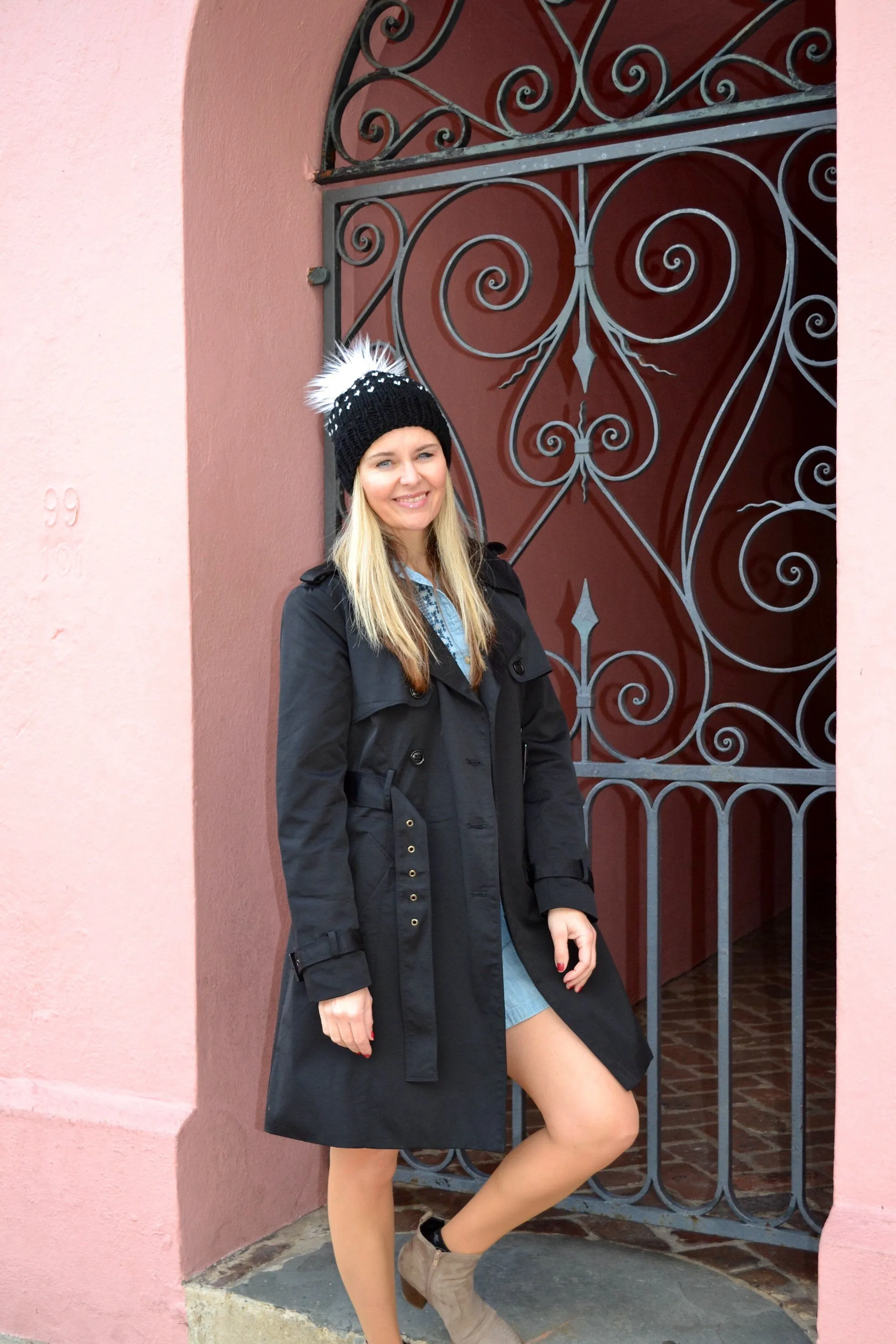 DIY Knitting Pattern The Meeting Street Beanie Hat, Medium Weight  Pom Pom Beanie, Light weight Bobble Hat Southern winter Cap