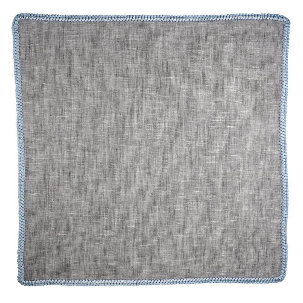 Gunmetal Grigio with Sky Blue Signature Borders