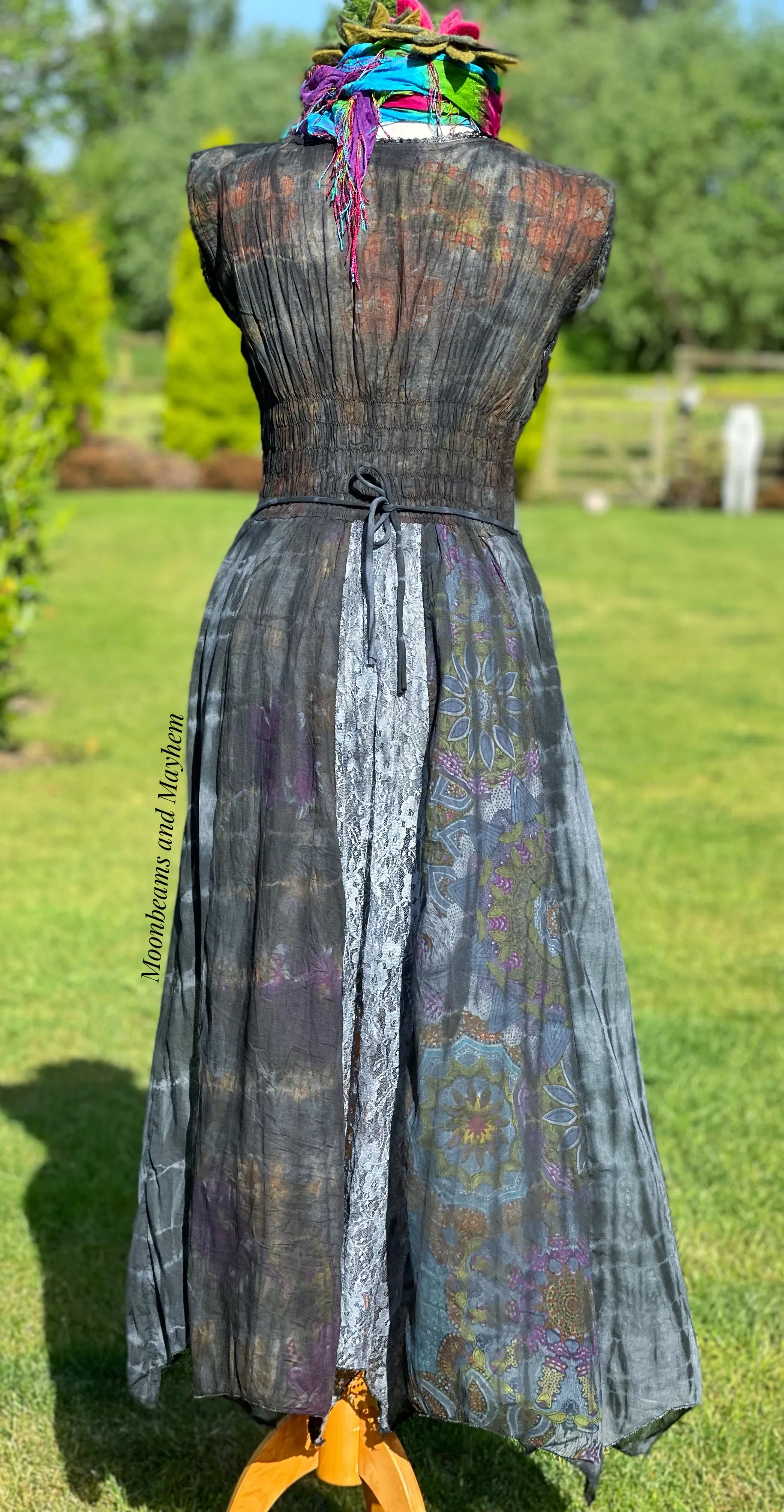 MONUMENT GREY HARMONY SUMMER DRESS SIZE S / M / L