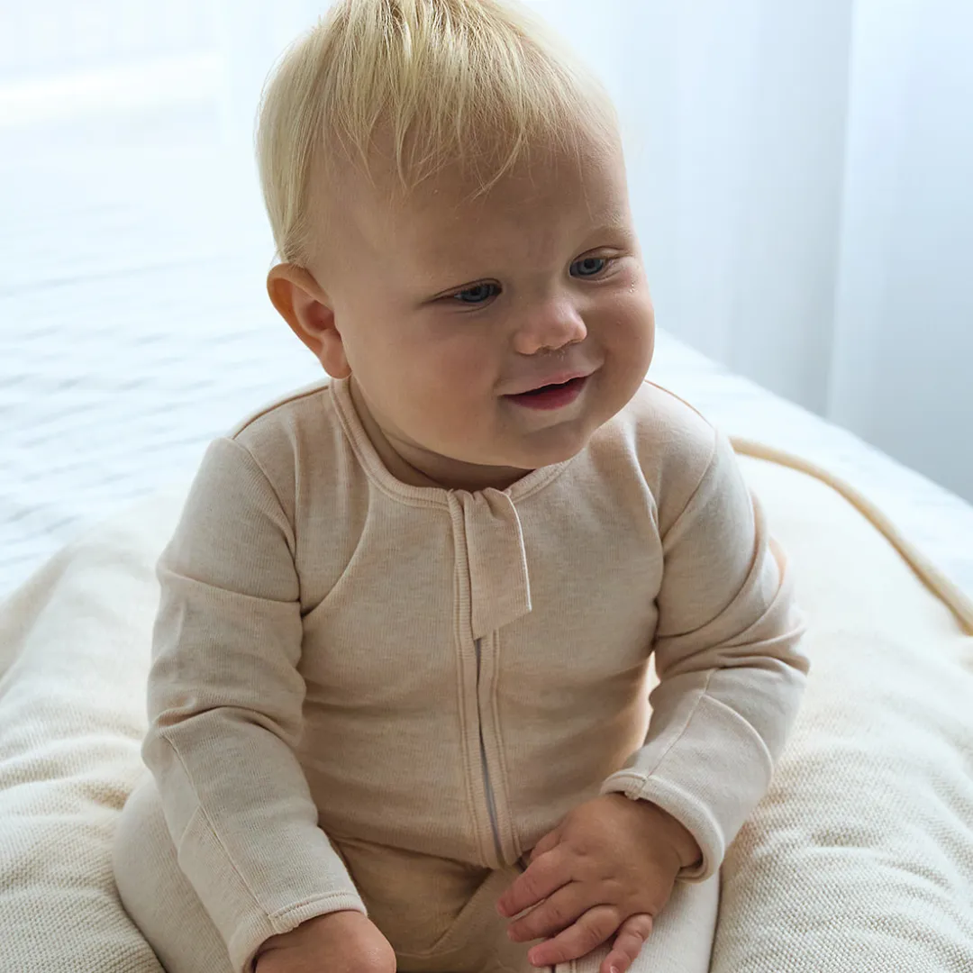 NEW Warm Zippy Romper - Oatmeal