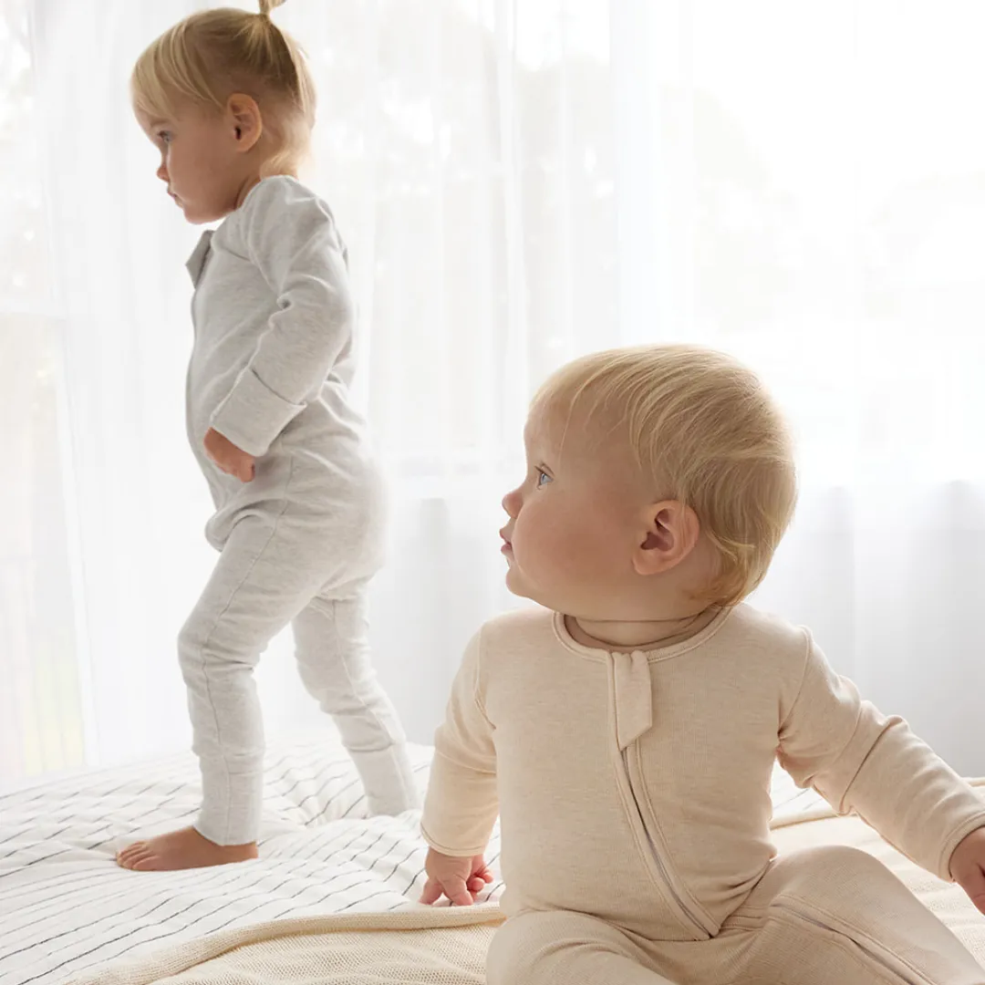 NEW Warm Zippy Romper - Oatmeal