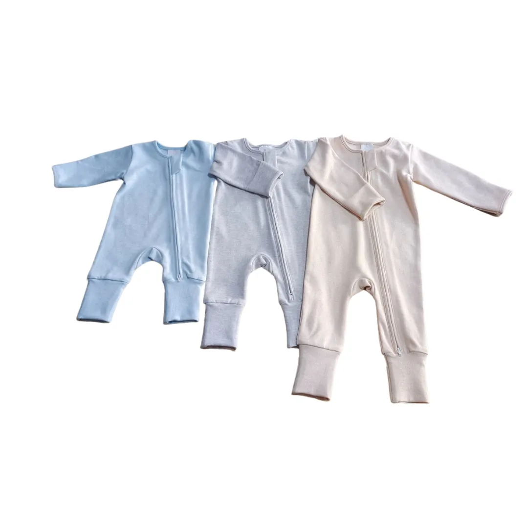 NEW Warm Zippy Romper - Oatmeal