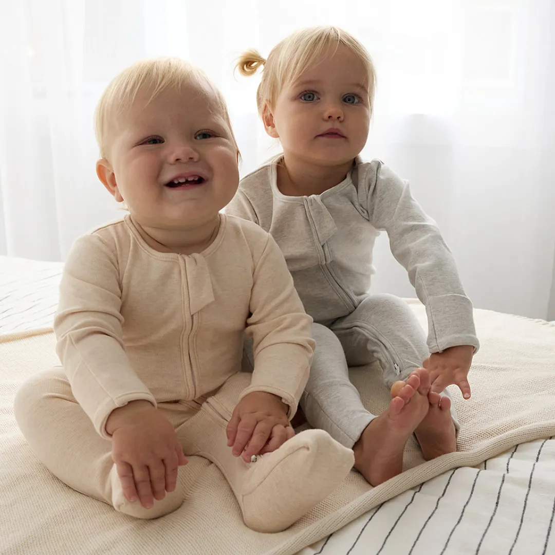 NEW Warm Zippy Romper - Oatmeal