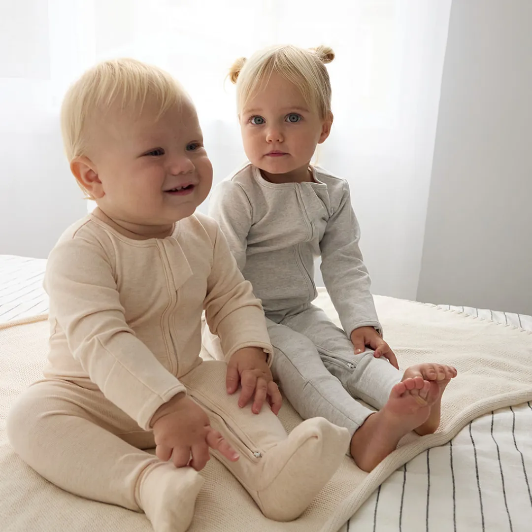 NEW Warm Zippy Romper - Oatmeal