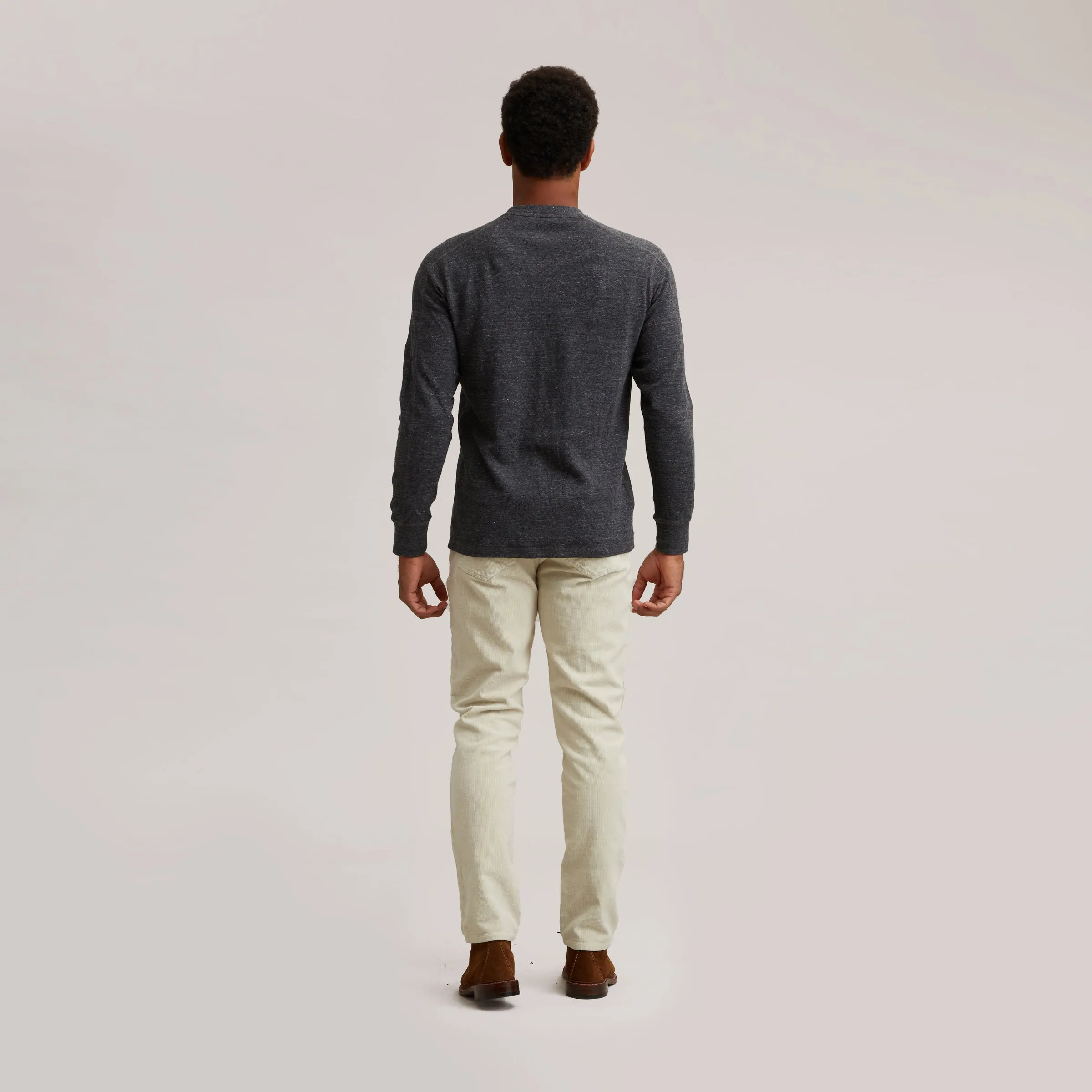 New Windsor Double Cloth Crew - Charcoal