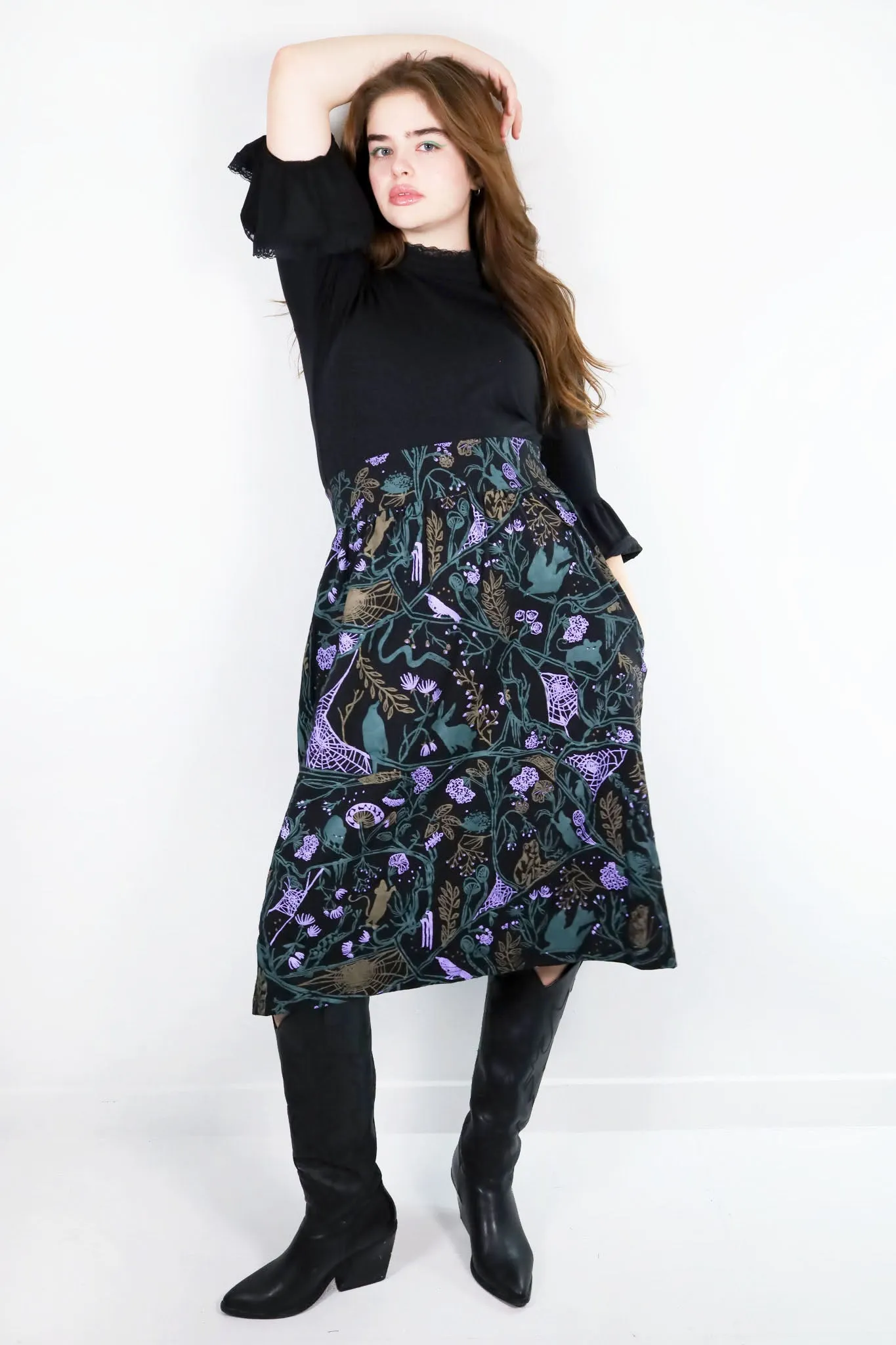 Nightcrawlers Chelsea Skirt in Dusk
