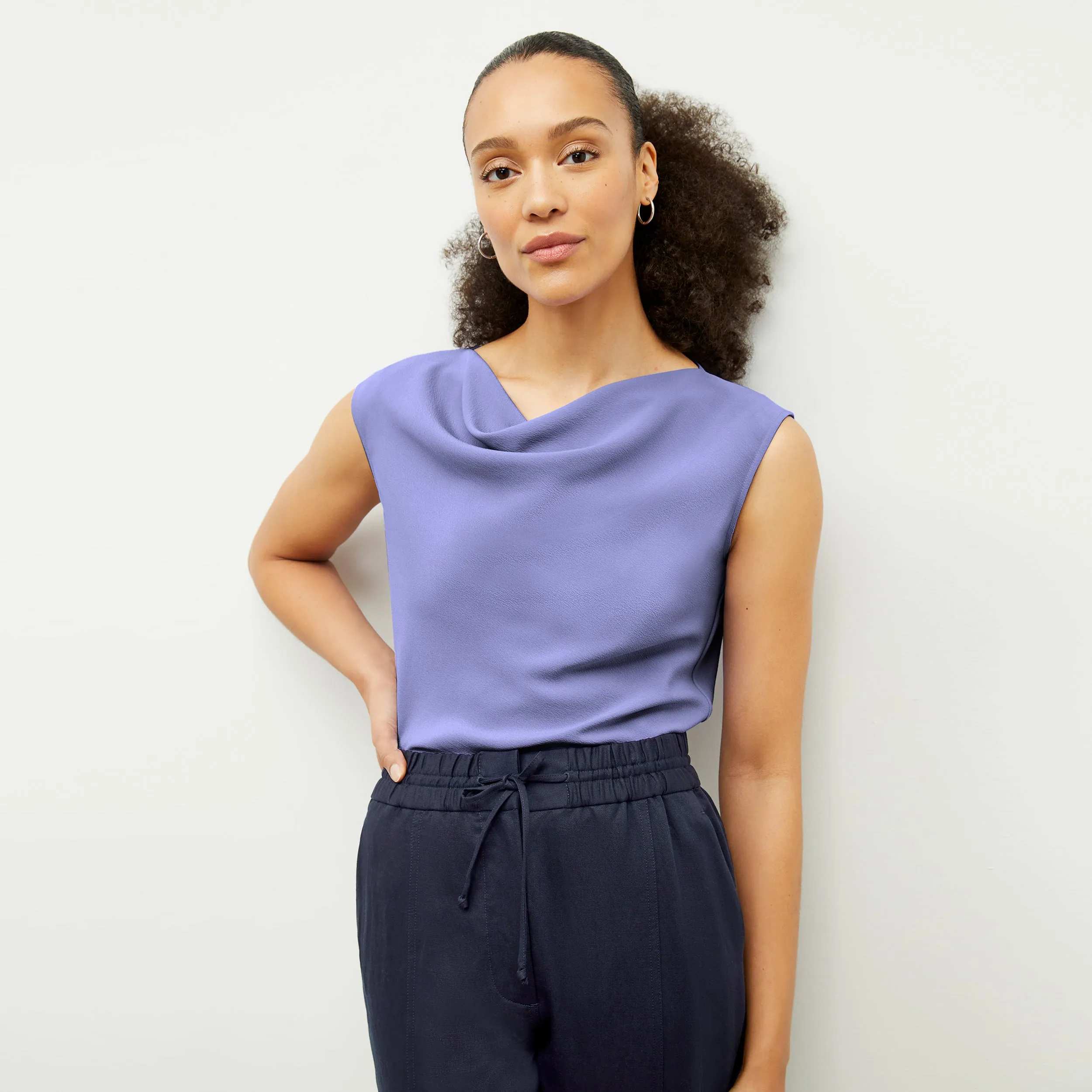 Nora Top - Eco Soft Wave :: Iris
