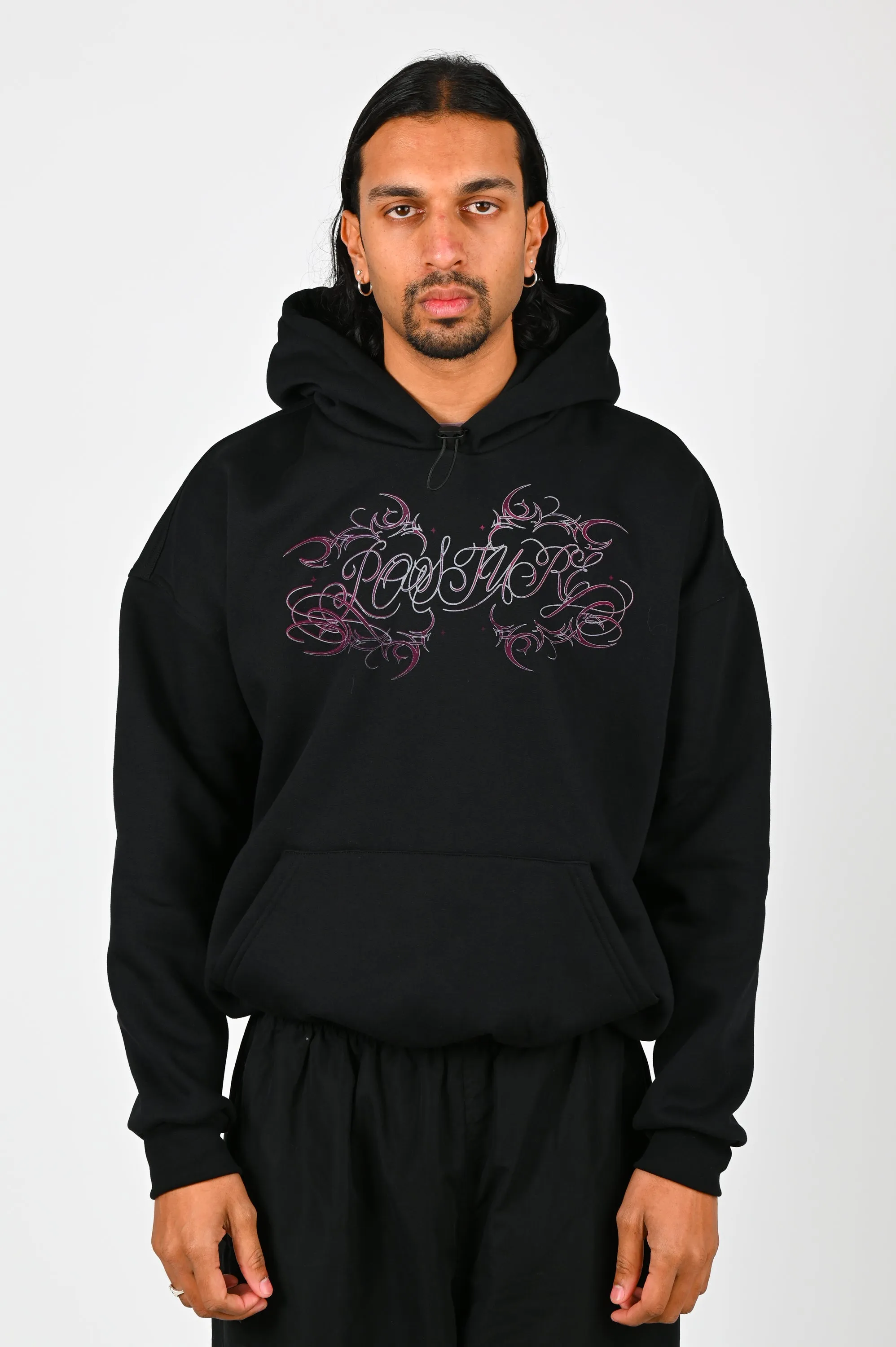 Posture Ruby Glitter Cable Hoodie