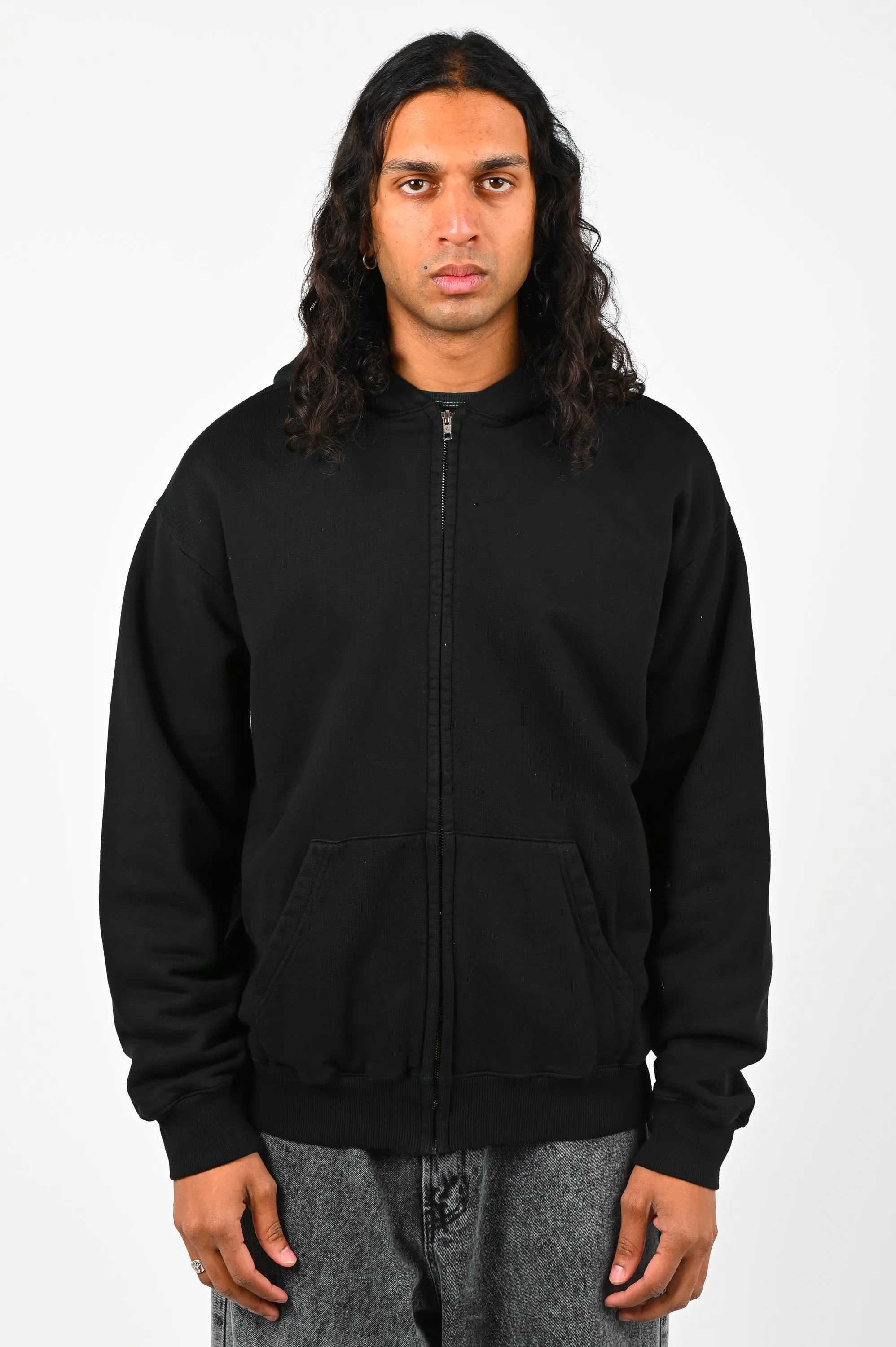 Pseushi 'Sermon' Zip Hoodie in Black