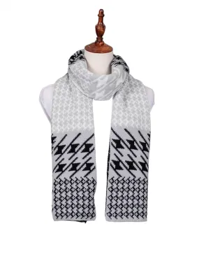 Scarf Knit Houndstooth