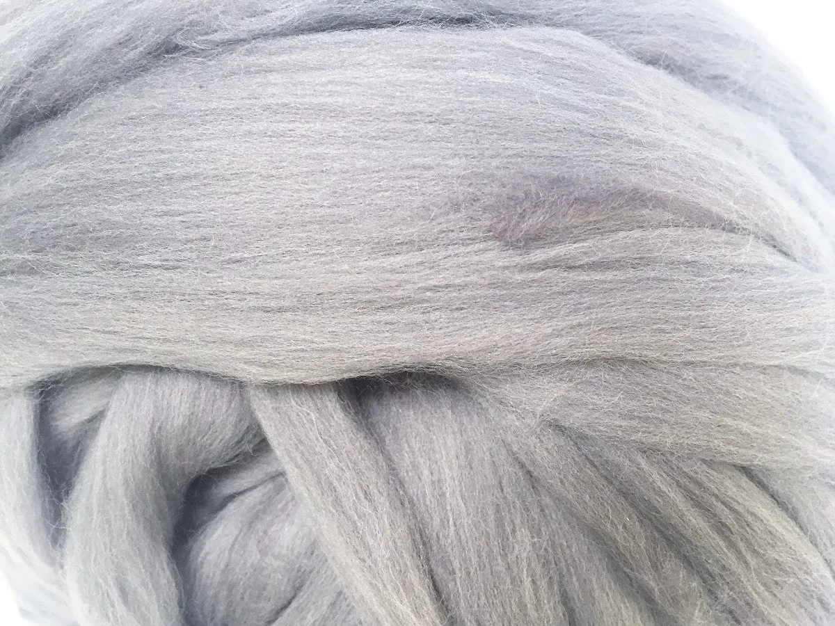 Super Chunky 100% Merino Wool Yarn. Silver