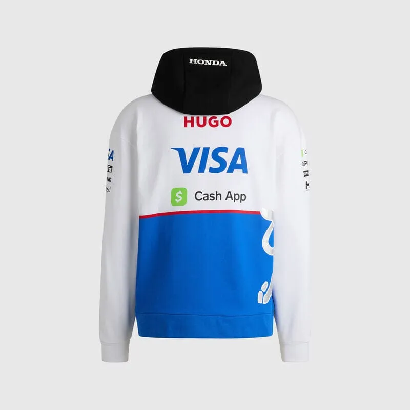 Visa Cash App RB F1 2024 Team Full Zip Hoodie - White