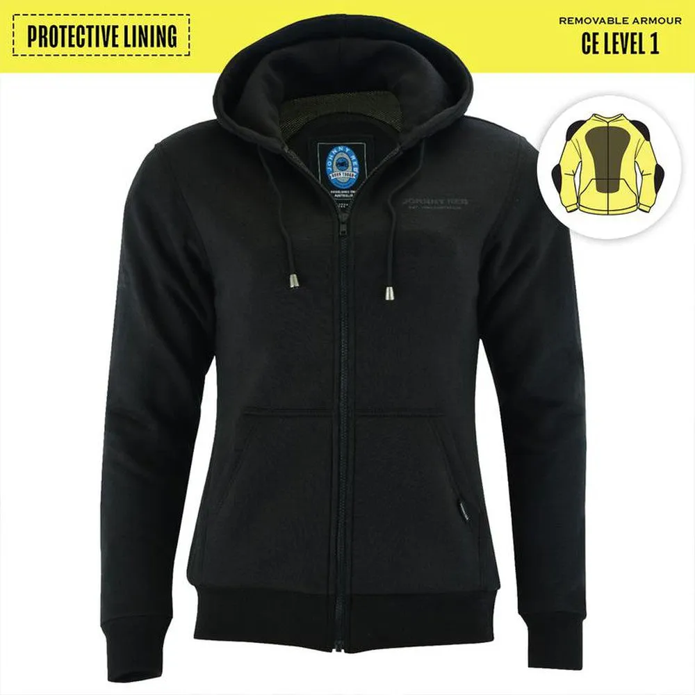 Women's Hume Protective Full-Zip Hoodie - Black JRK10036